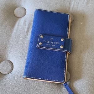 Kate Spade Royal Blue Snap Closure Wallet